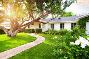 Beautiful home with clean landscaping
