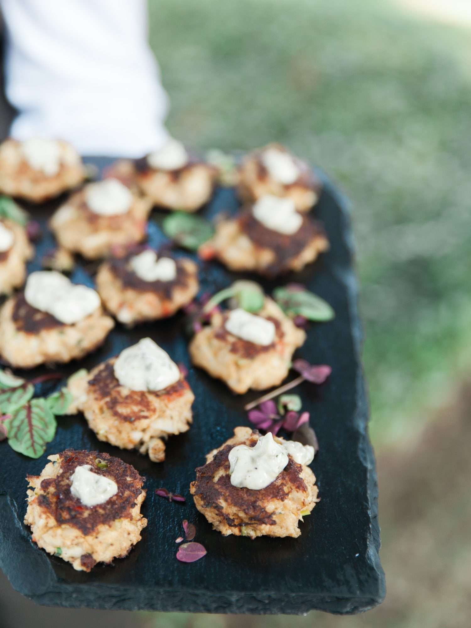 unique passed apps crab cakes