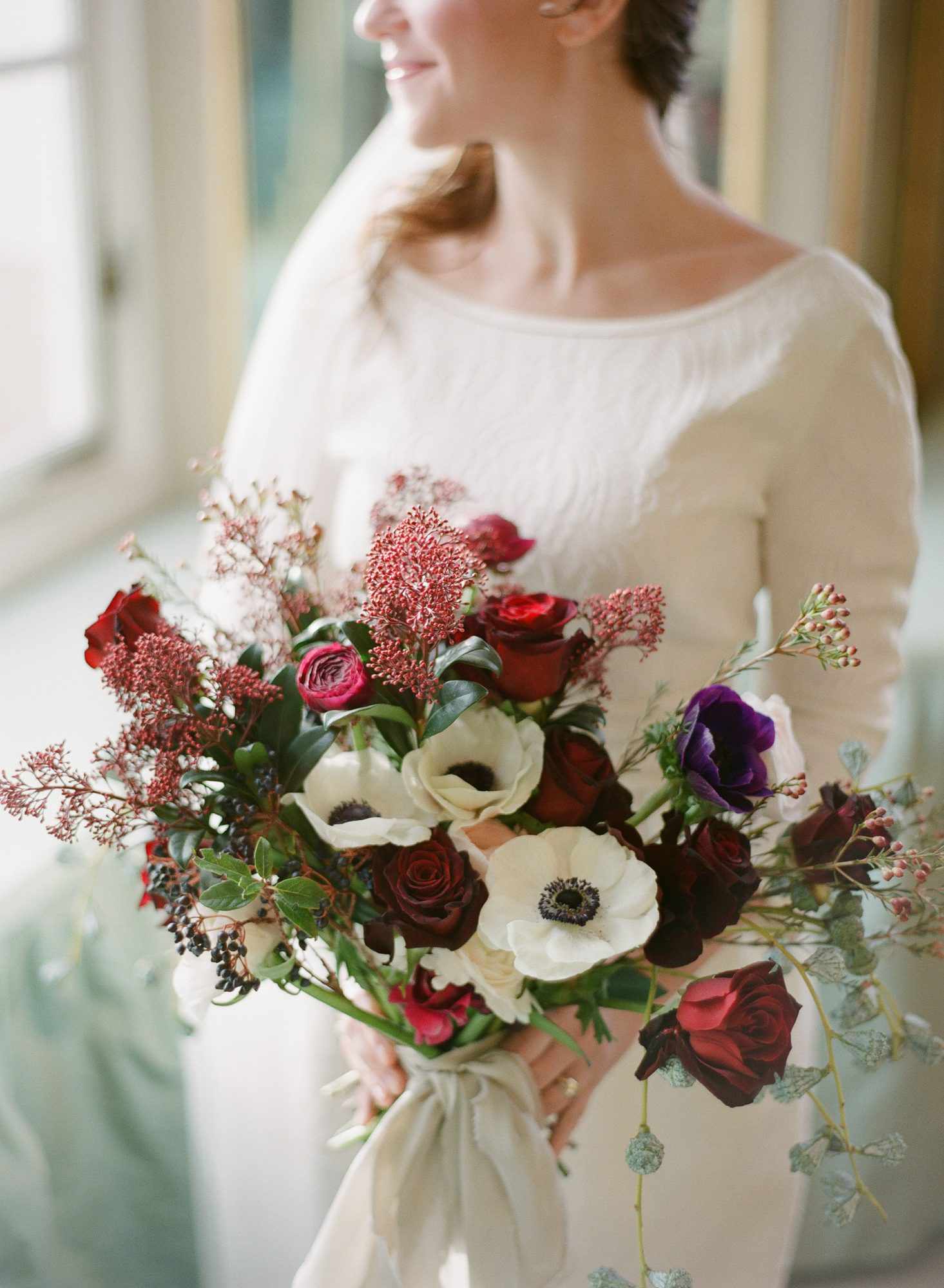 Red and white bouquet