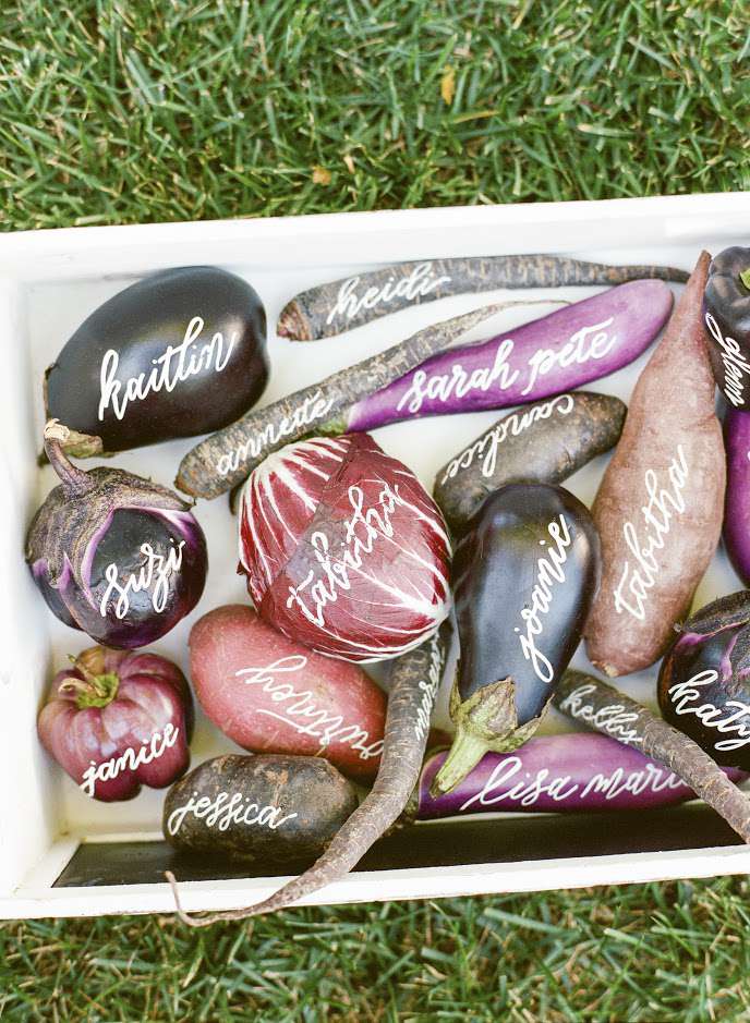 vegetable name cards