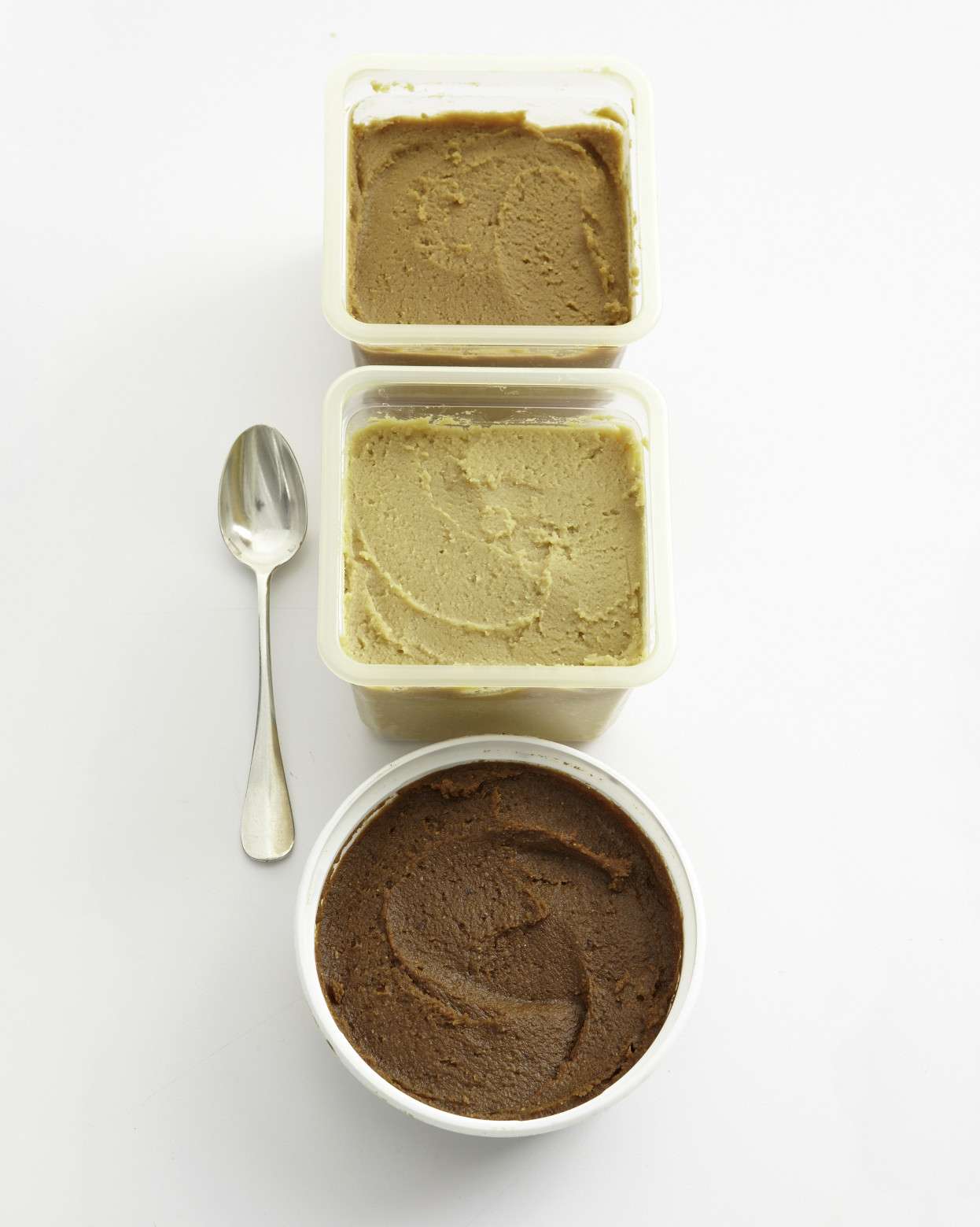 three types of miso paste