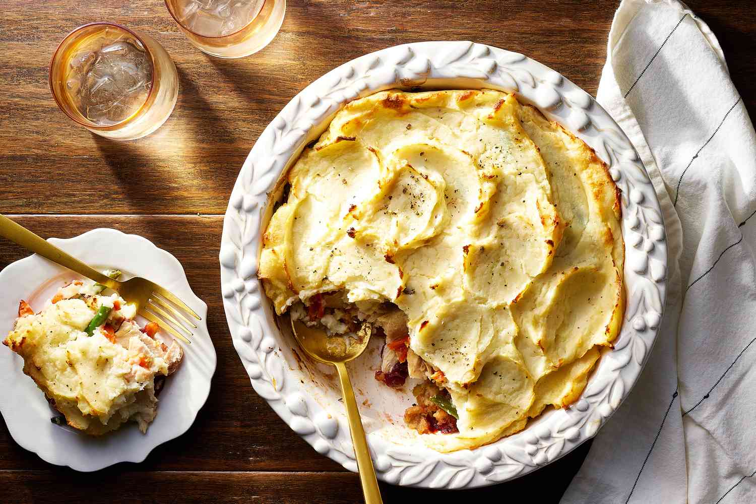 Thanksgiving Leftovers Shephers Pie