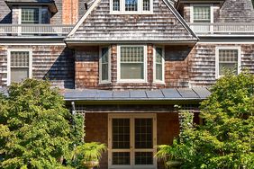 exterior of marthas 19th-century shingled cottage hamptons home