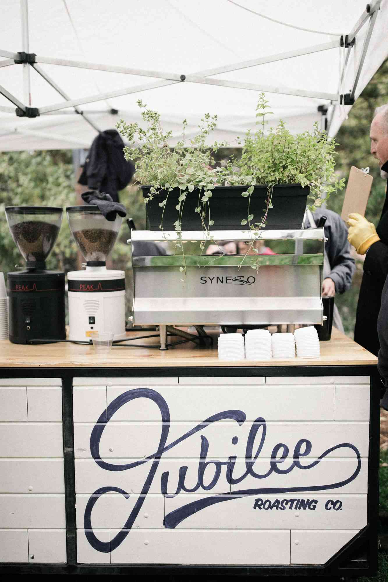 coffee wedding ideas catering cart