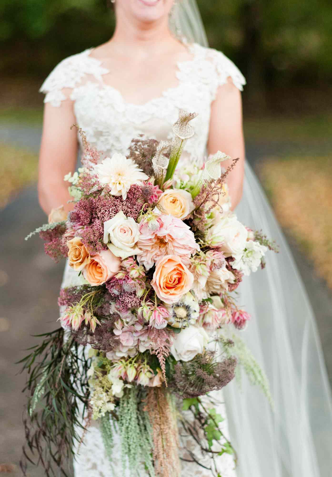 cascading bouquet