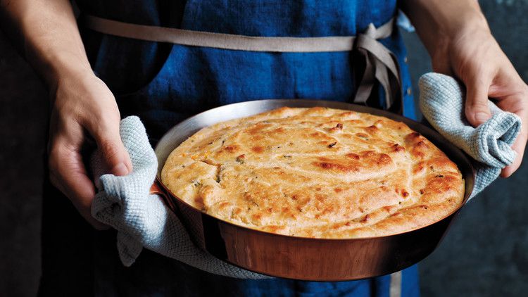 cornmeal creme fraiche spoon bread