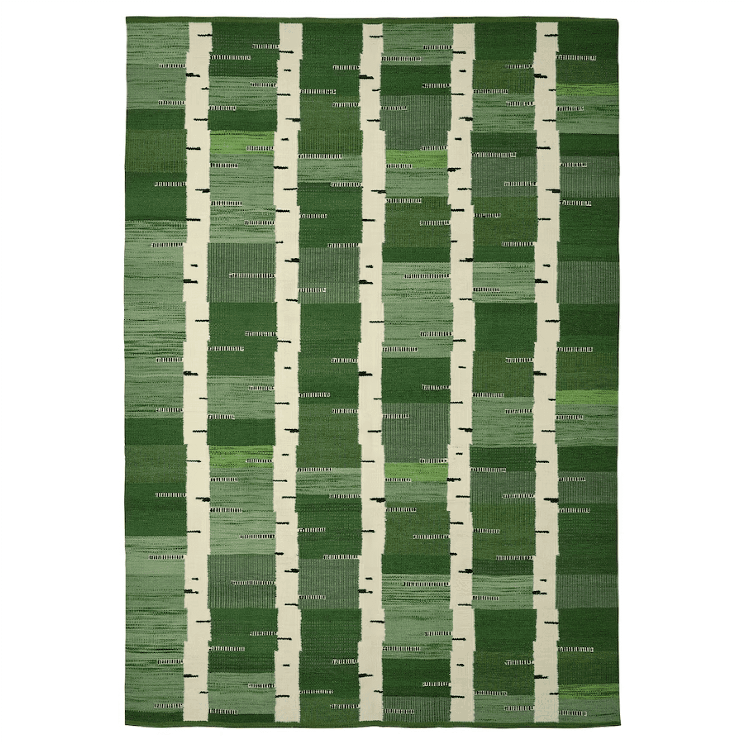 green rug from ikea
