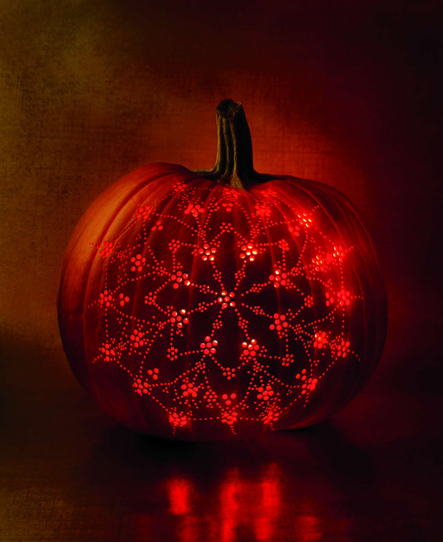 Patterned lace pumpkin