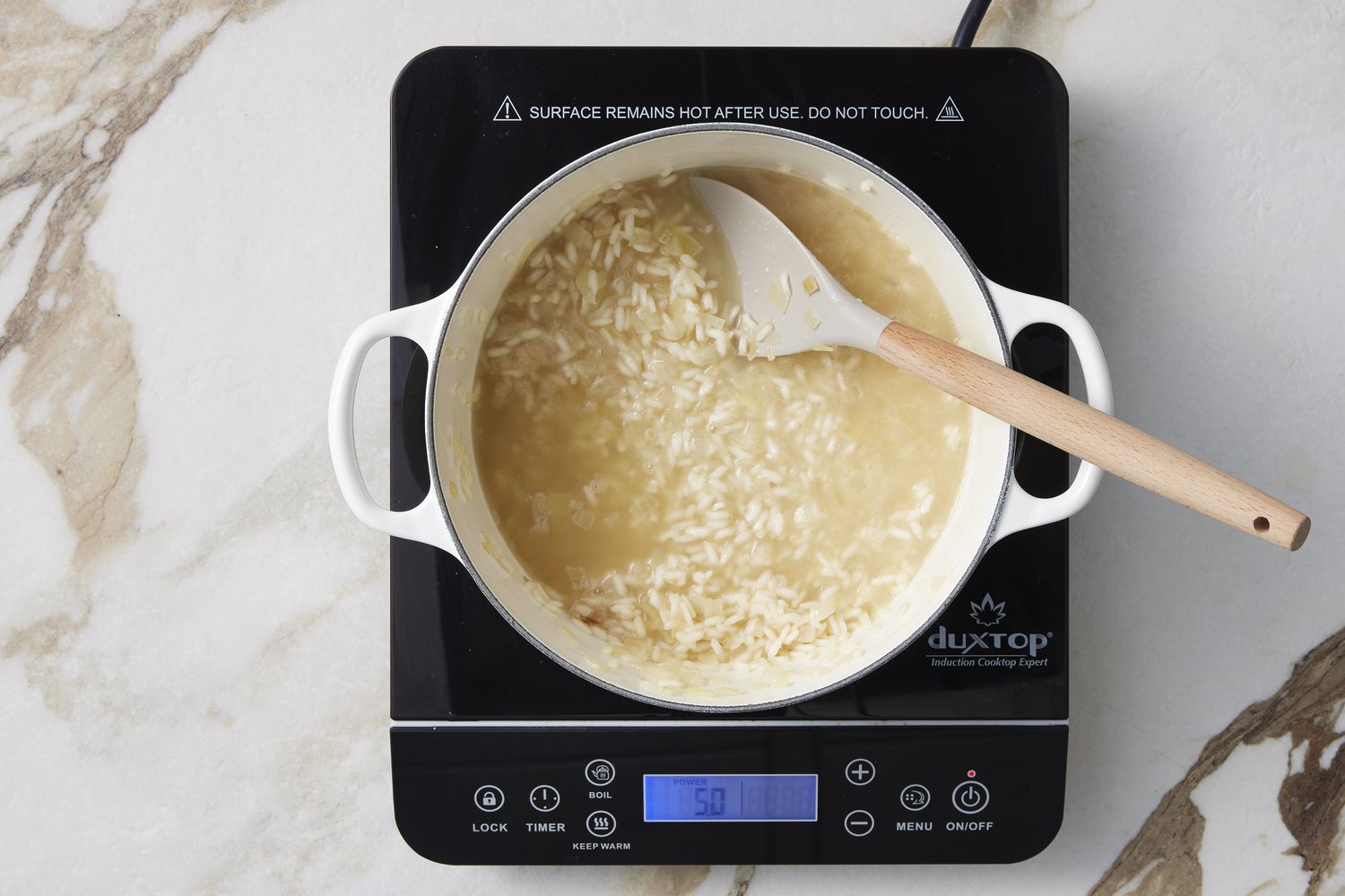 Simple risotto in pot