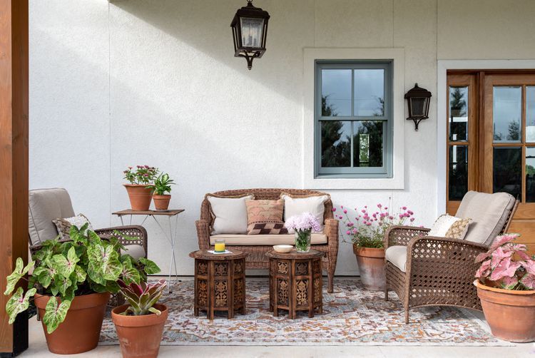 Rug patio furniture