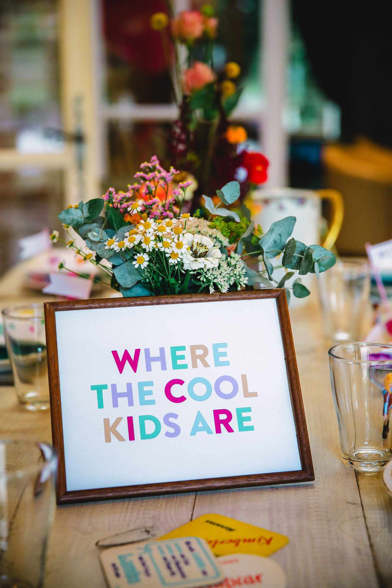 kids entertainment ideas fun colorful sign