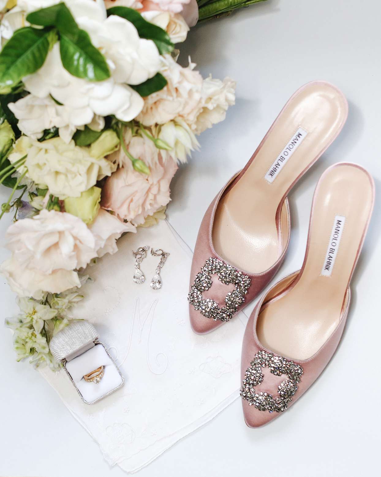 pia davide wedding bride accessories pink shoes