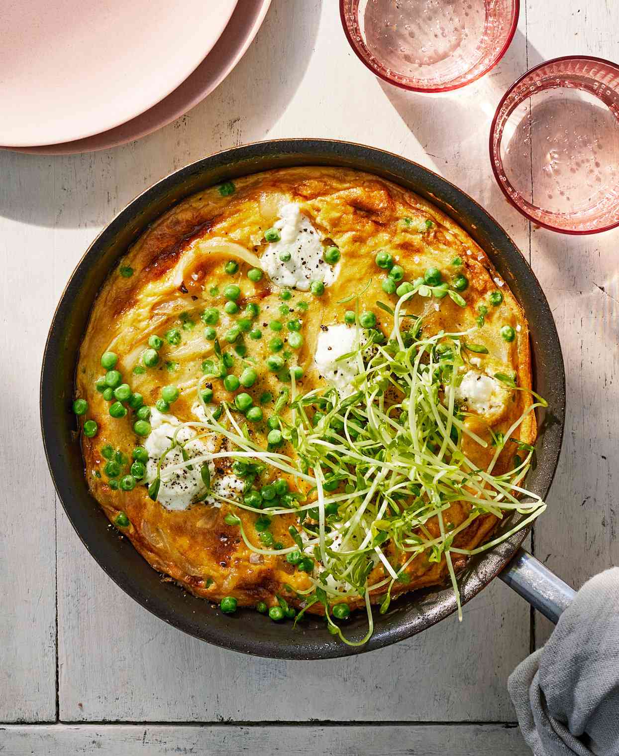 Sweet-Pea-and-Onion Frittata