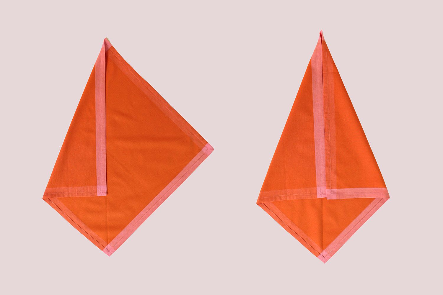 Folding turkey napkin step 2