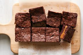 loaf-pan buckeye brownies