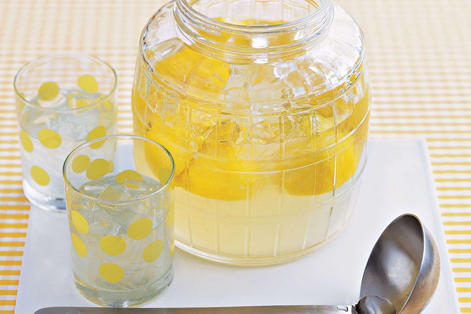 lemonade in serving container