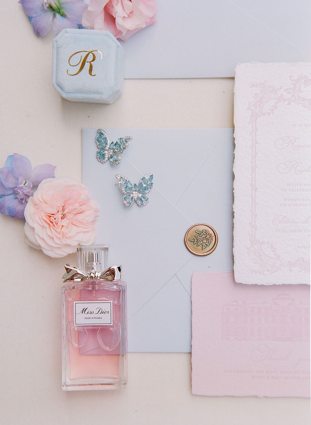 pastel wedding invitations