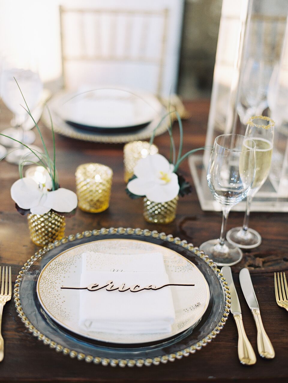 wedding place card wooden laser cut