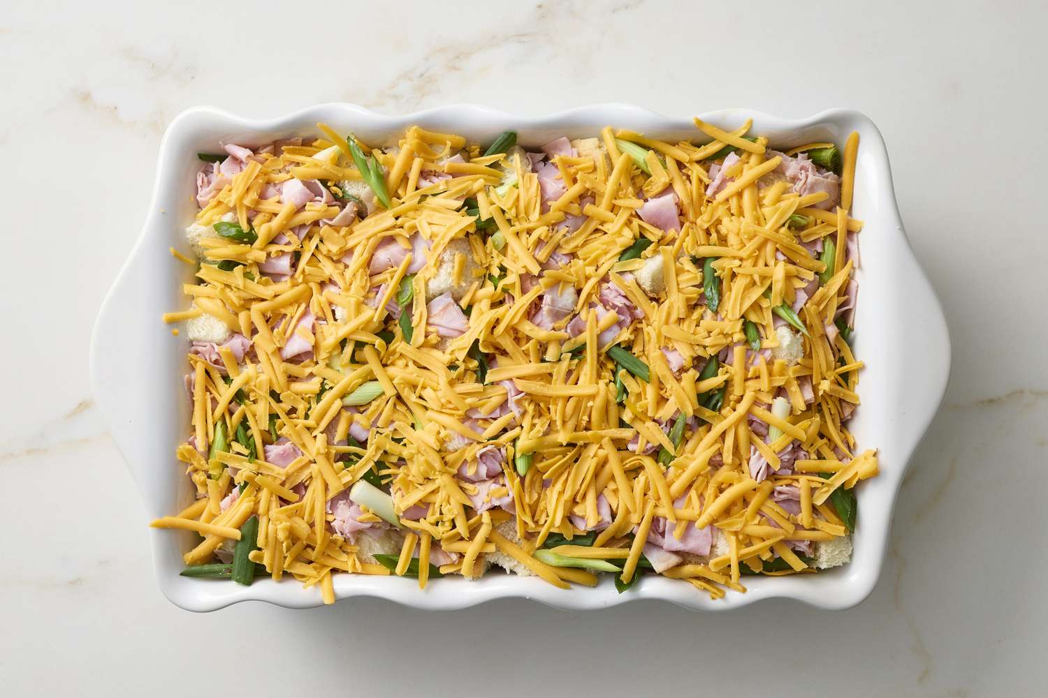 Ham and Cheese Strata