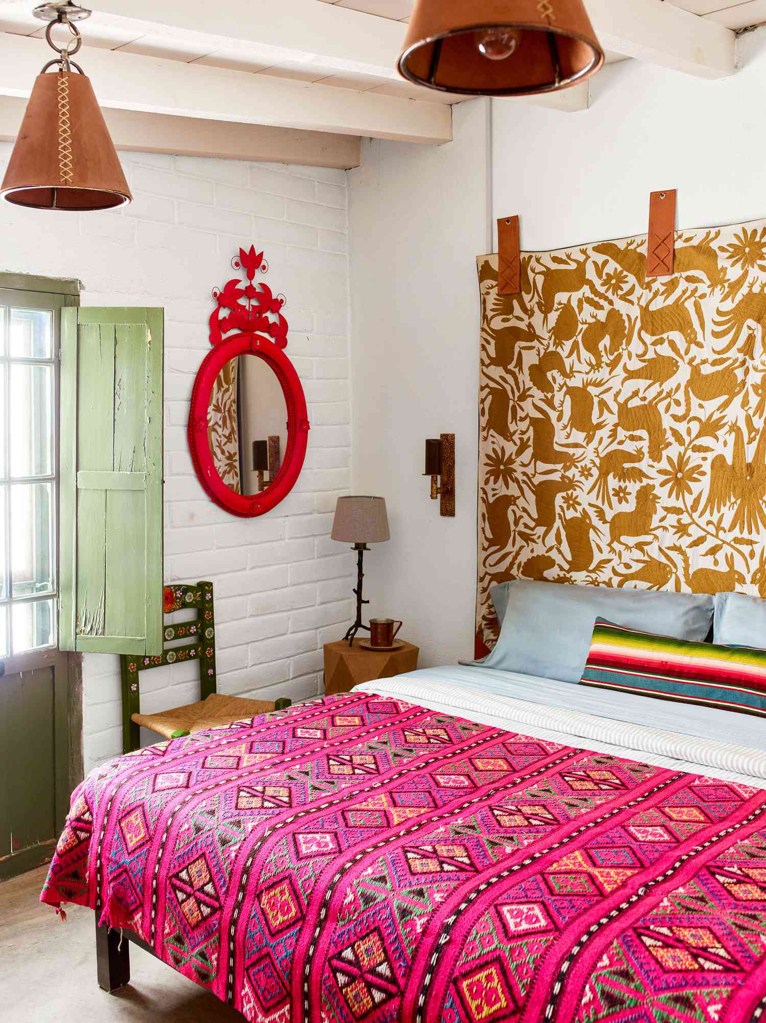 colorful ranch bedroom