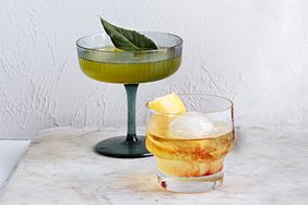 pernod bourbon spritz and mirto and tonic cocktails