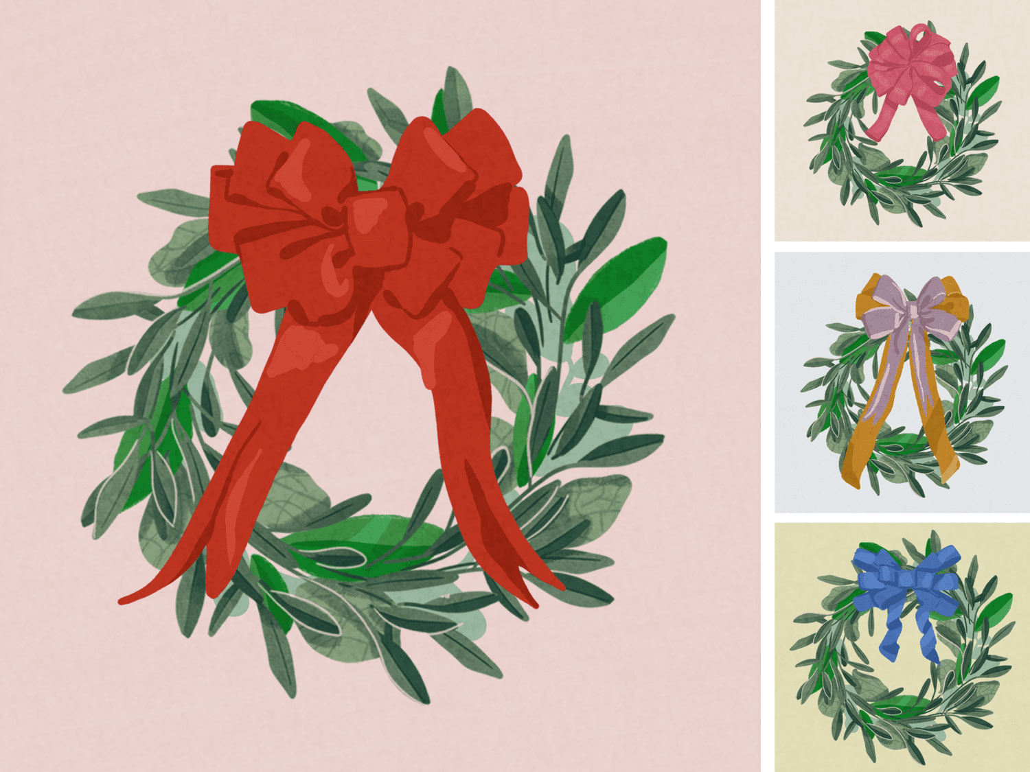 how to tie wreath bows