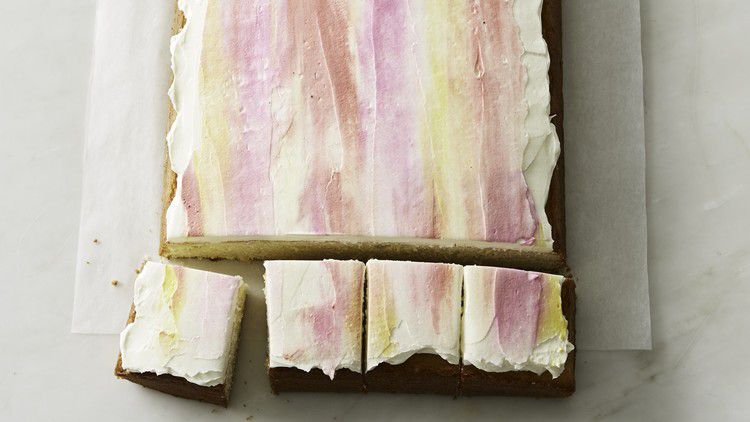 ombre frosting sheetcake