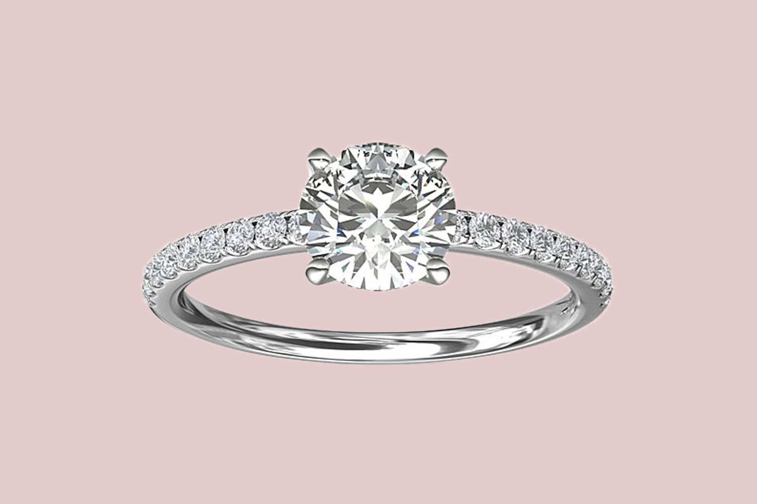 Riviera PavÃ© Diamond Engagement Ring