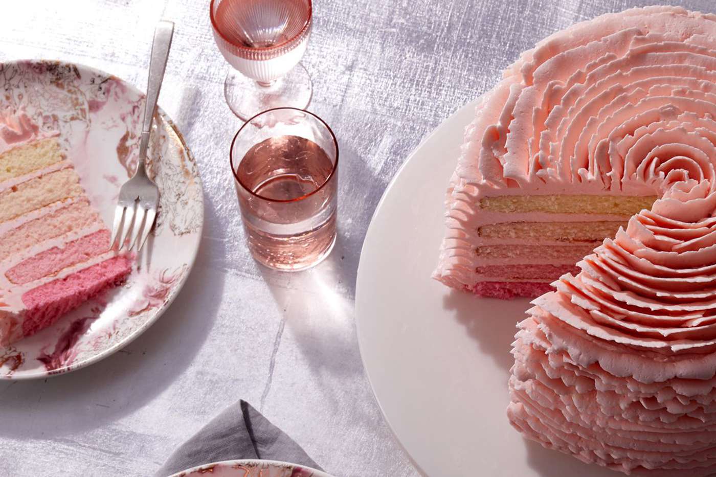 Strawberry Ombre Cake