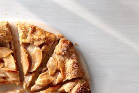 apple galette with easy piecrust sliced