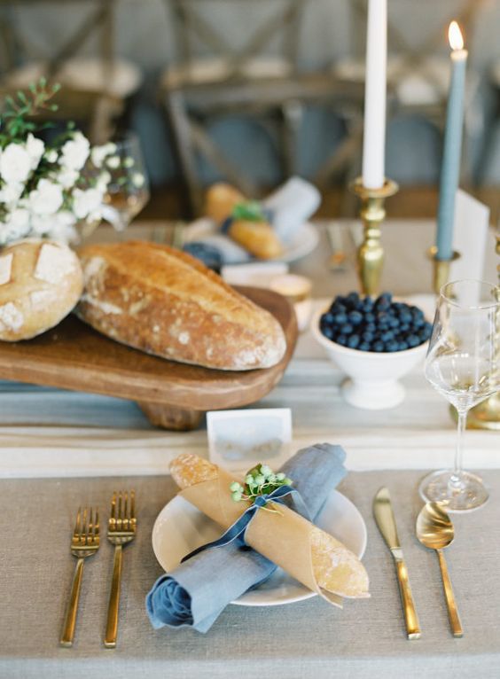 wrapped breadstick on small plate