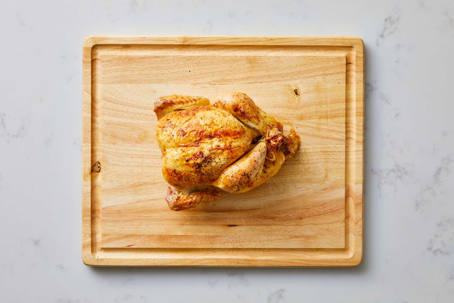 Let chicken rest for Perfect Roast Chicken