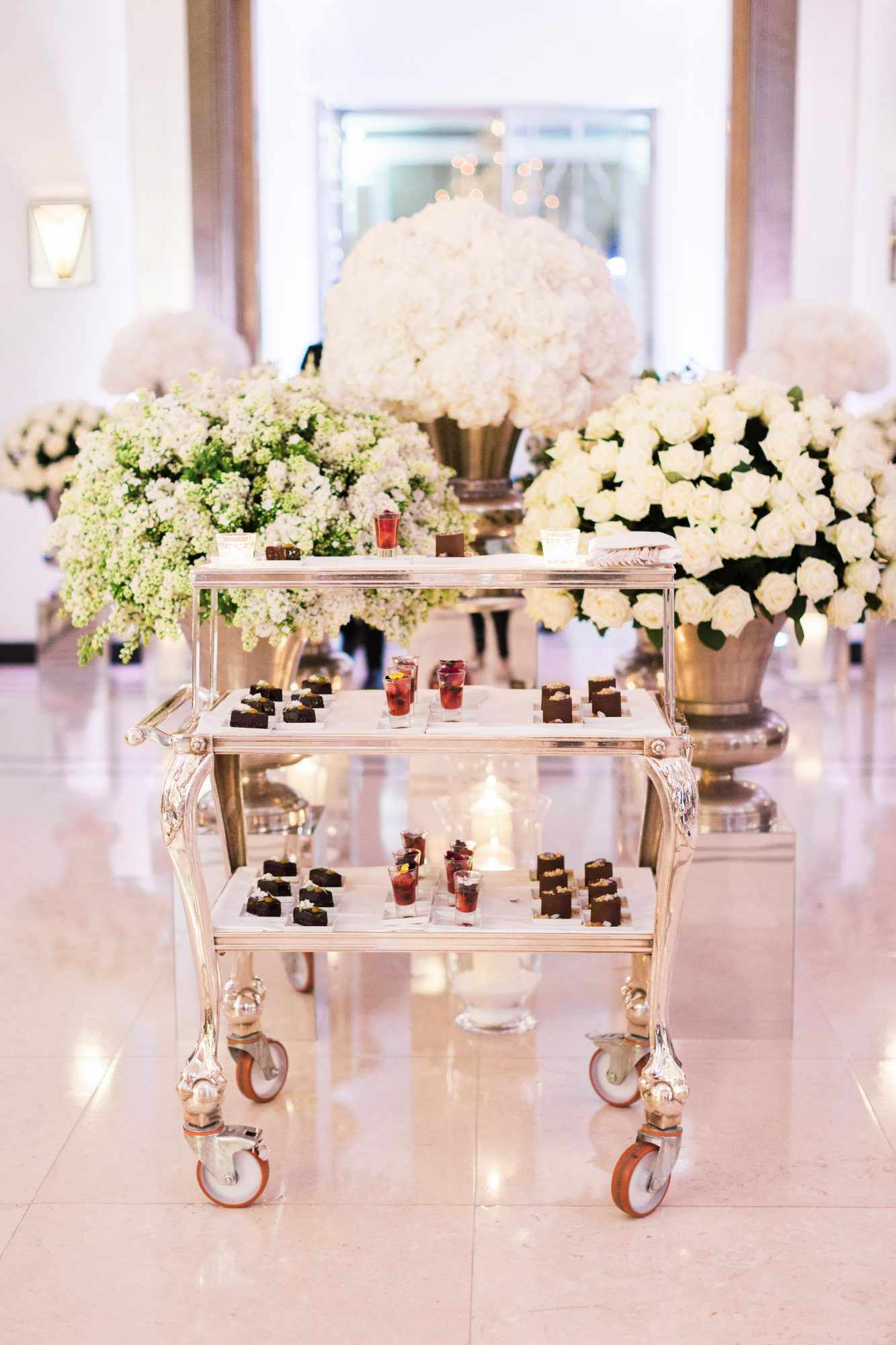 dessert cart