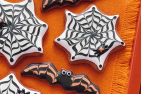 Bat and Cobweb Cookies