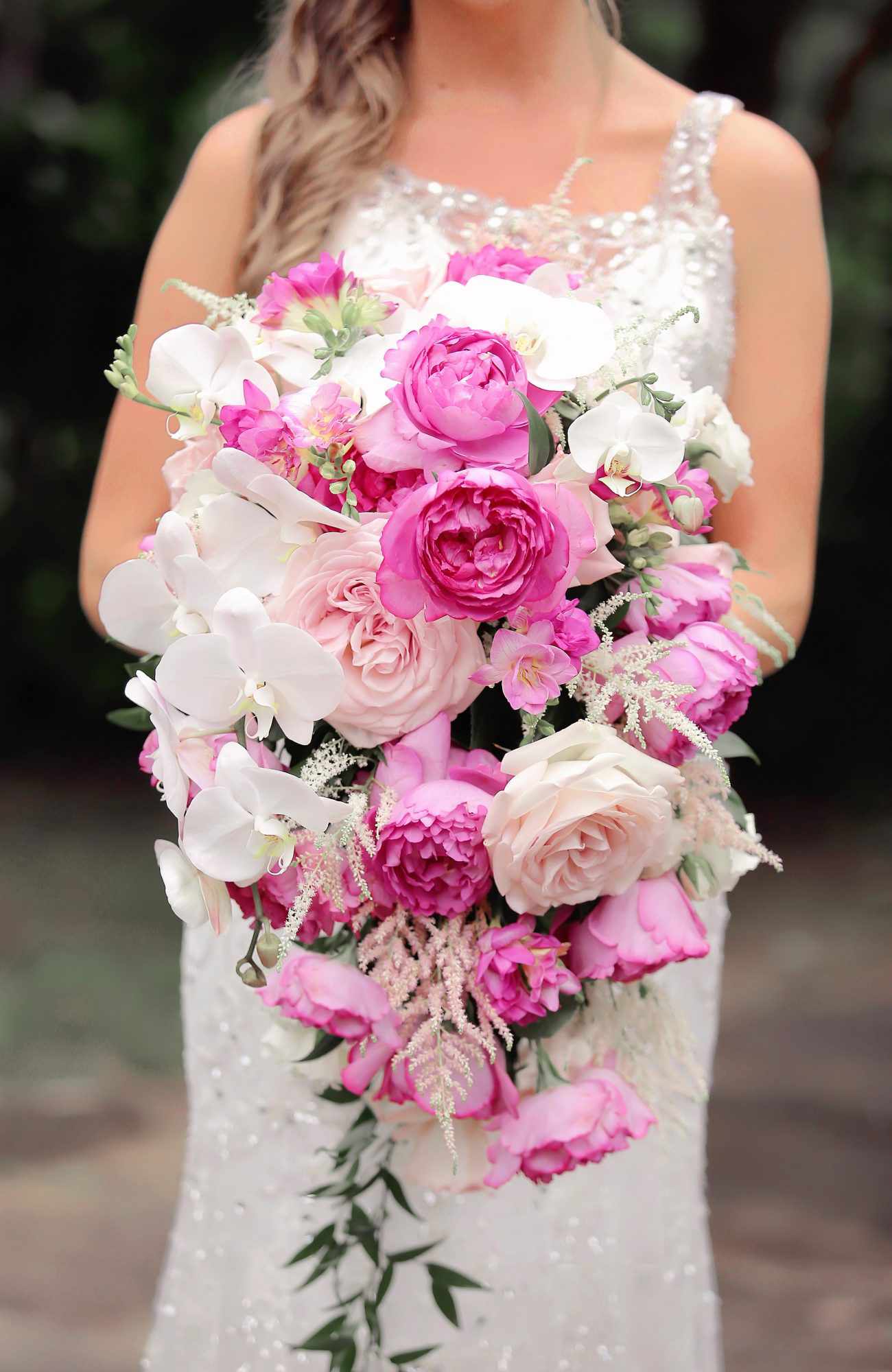 pink white bouquet