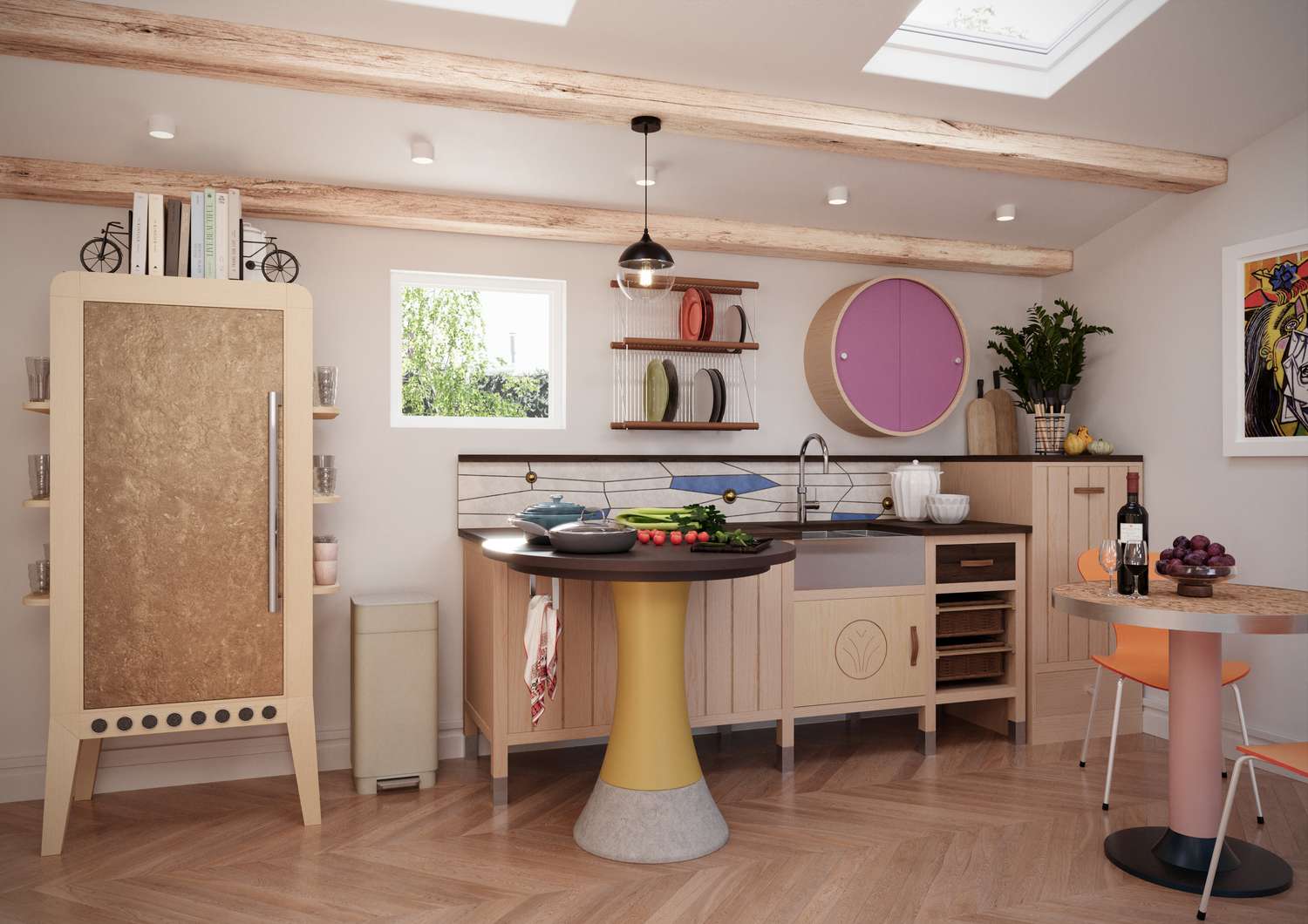 unfitted kitchen with storage