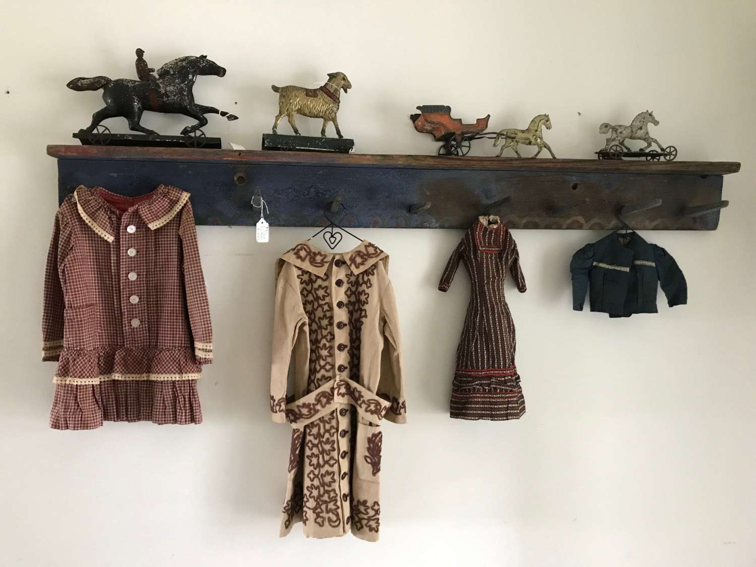 antique clothing on a hanger