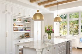 Kitchen window framing outdoor views