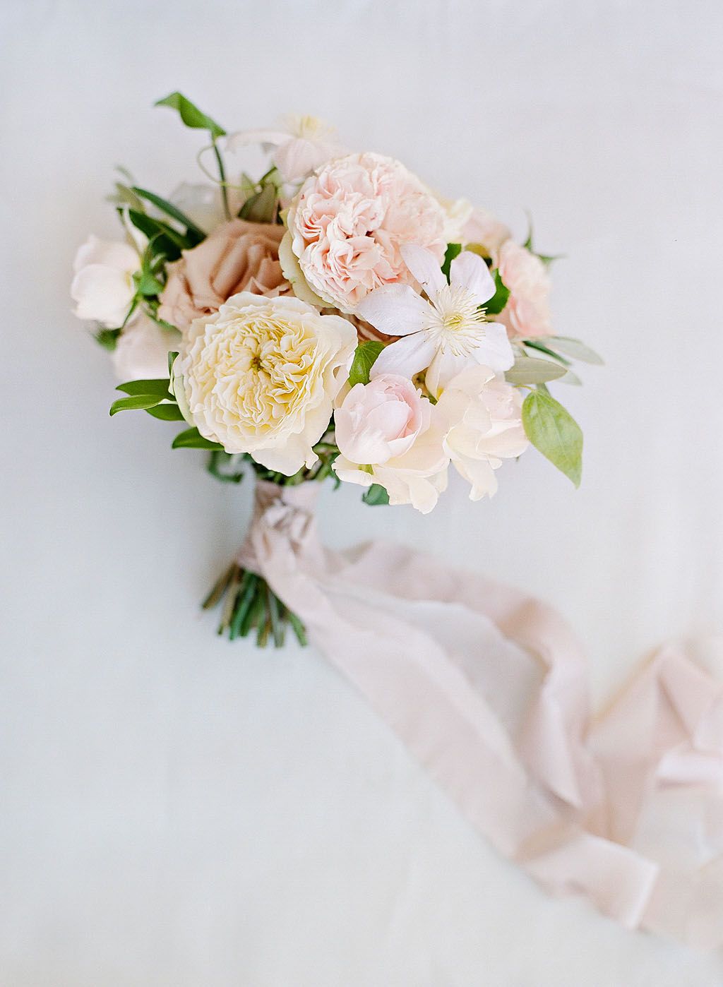 aislinn eric wedding malibu garden roses bouquet
