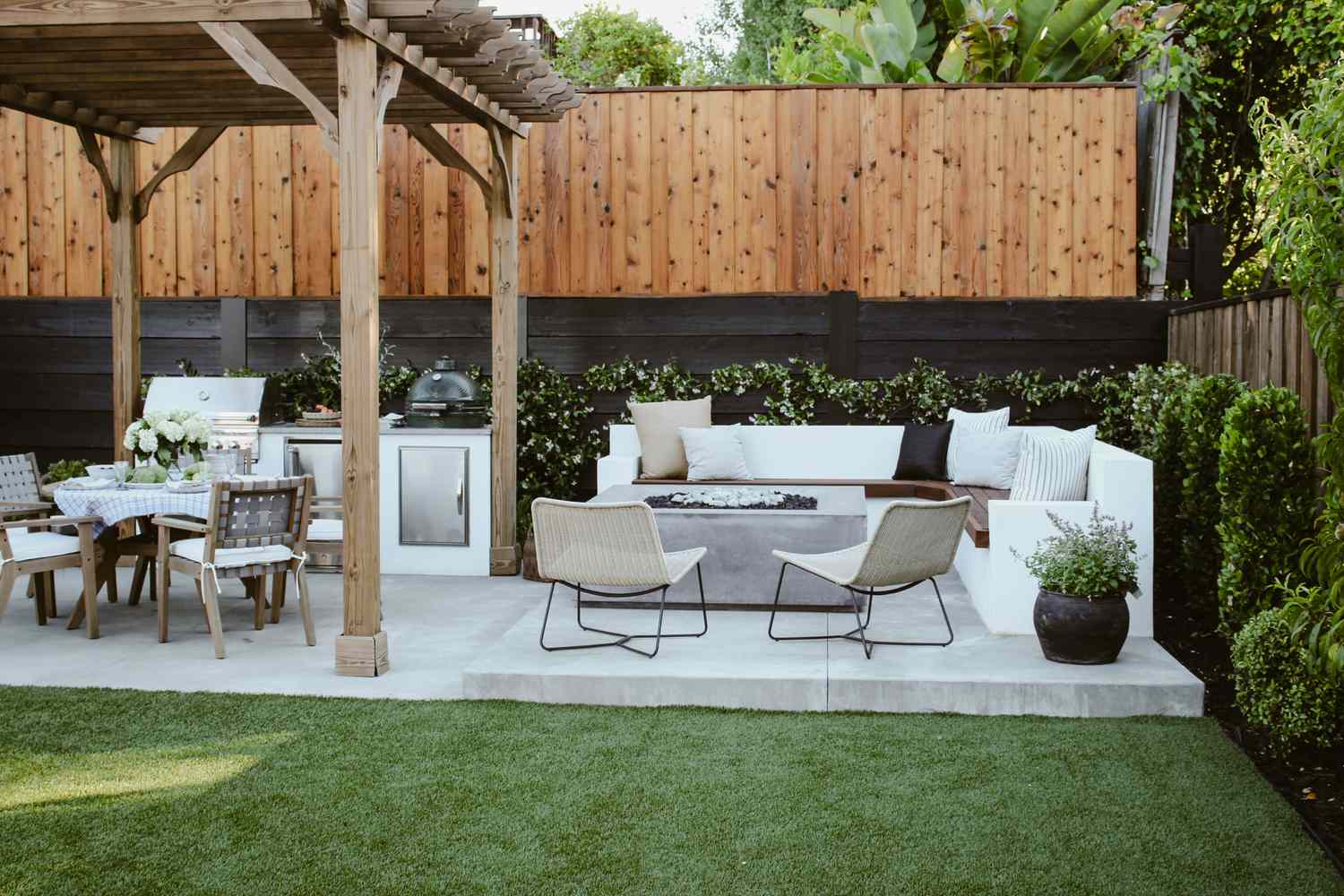 wooden pergola
