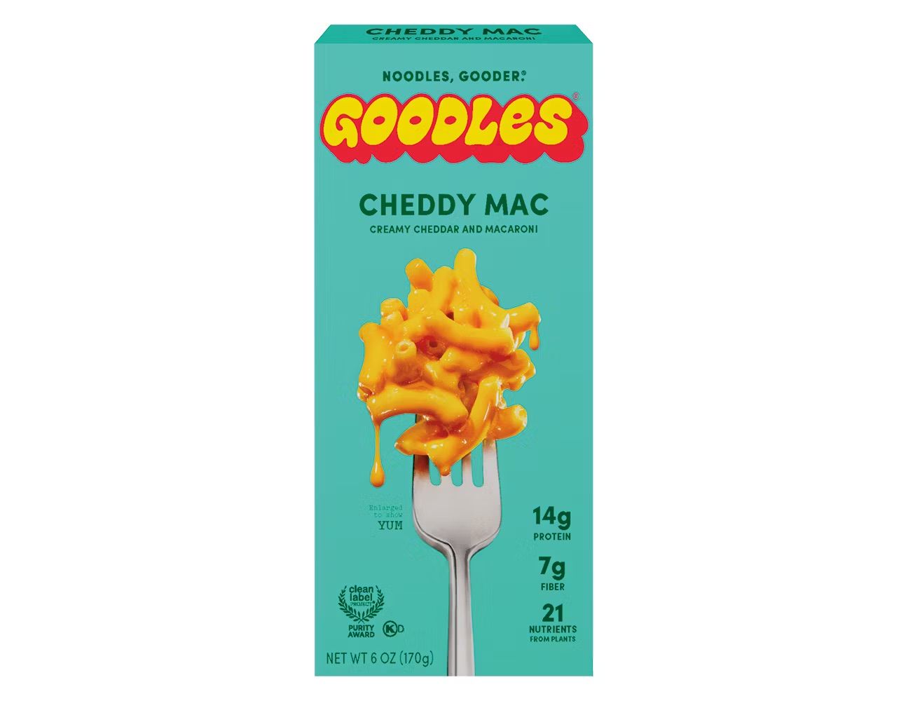 Box of Goodles Cheddy Mac macaroni and cheese