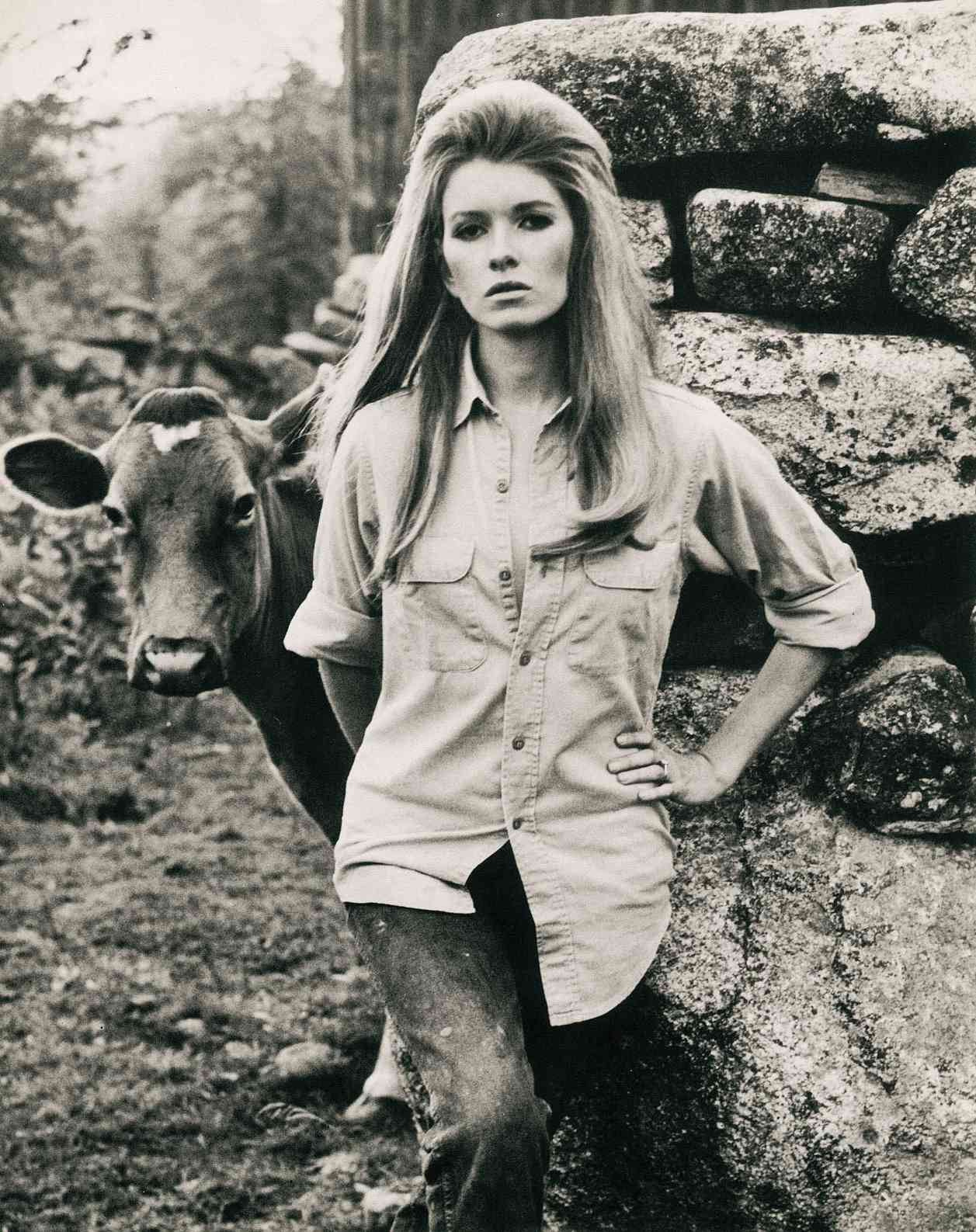 decorvow Vintage Modeling Photo, Barnyard Animal