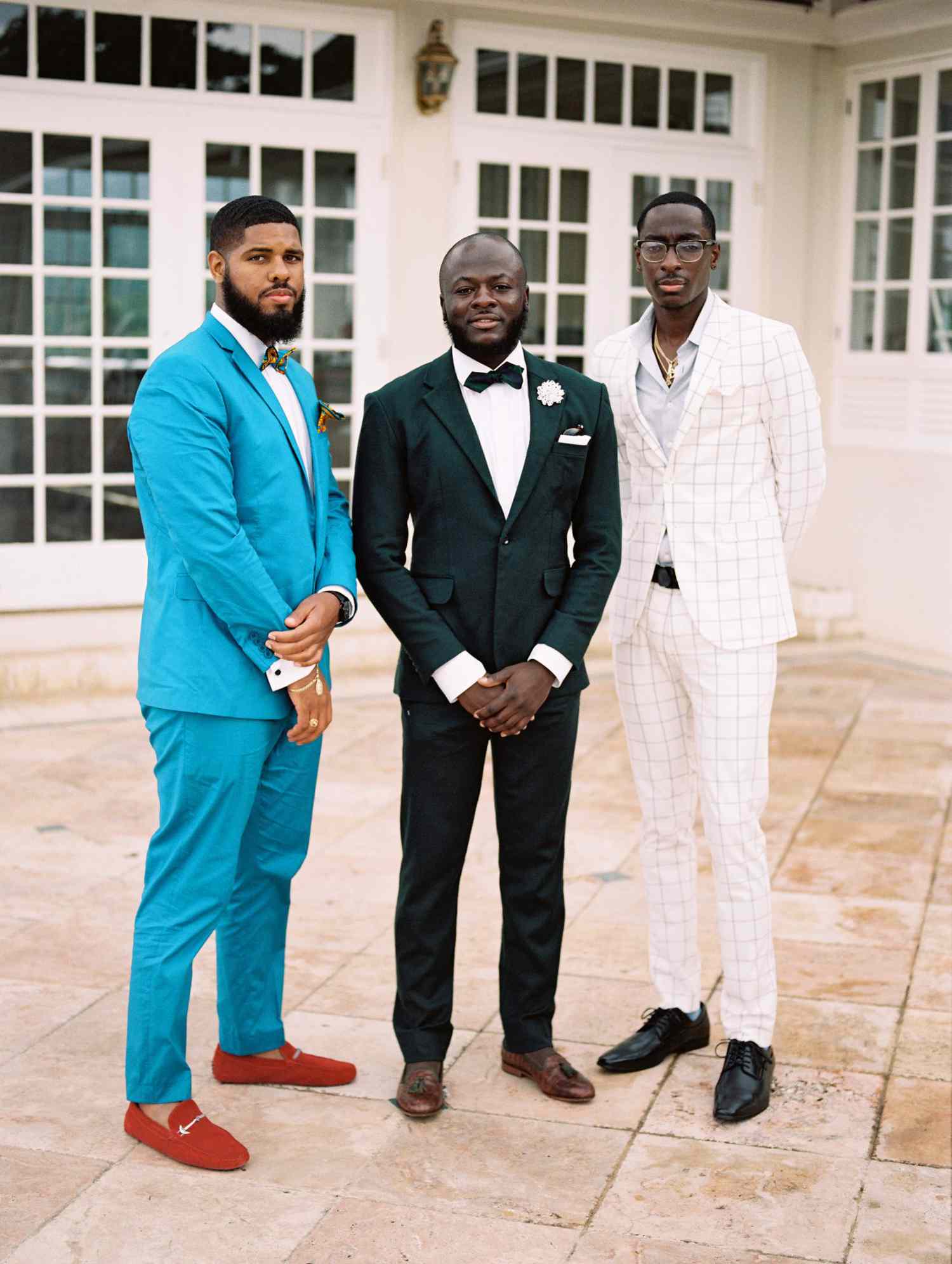 porsha terry wedding jamaica guests suits