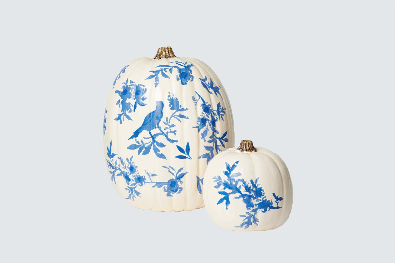 chinoiserie pattern painted pumpkin
