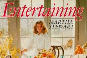 decorvow seated at a table with an arrangement of food and flowers with the title Entertaining displayed above