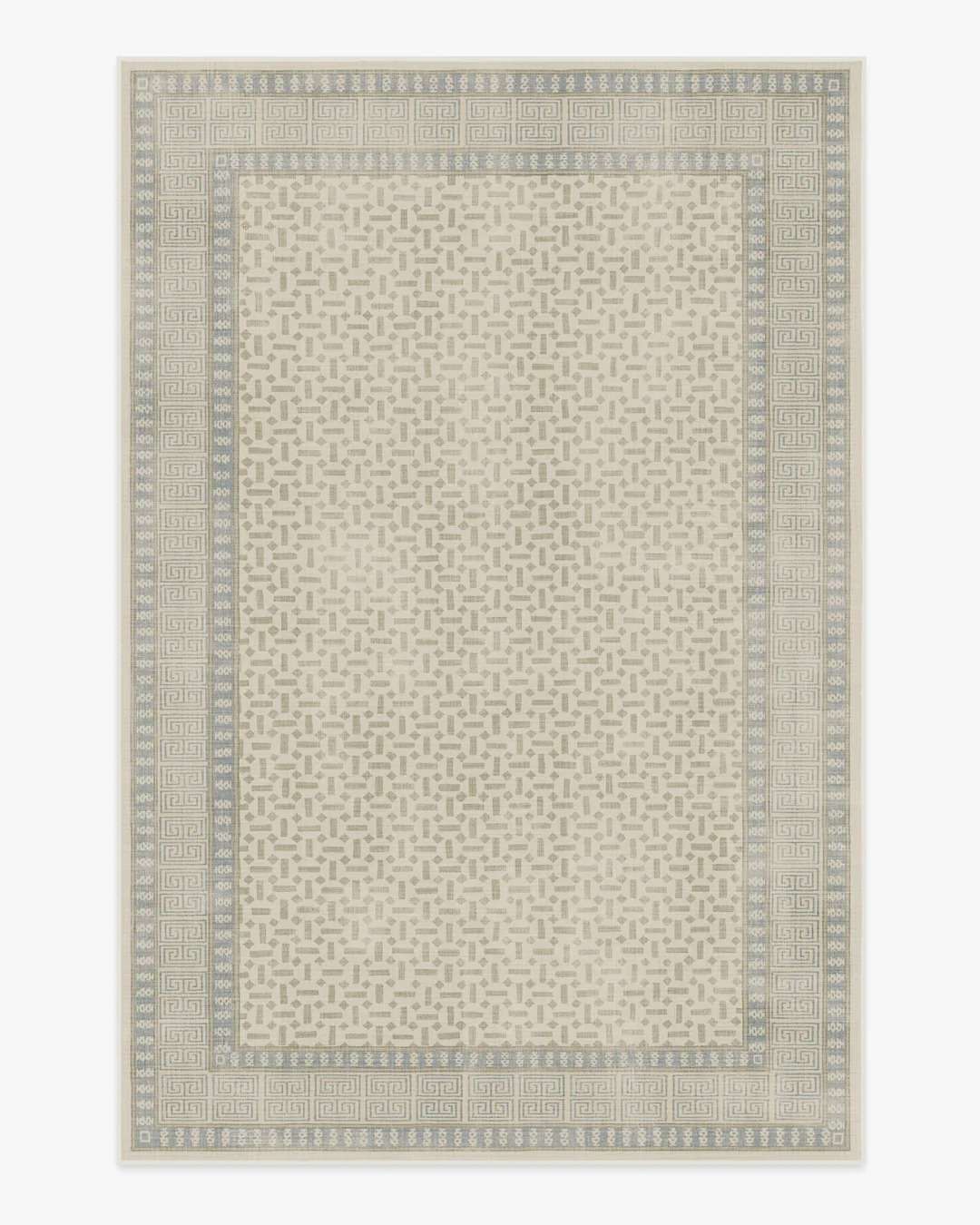 Kairos ivory blue rug from Ruggable. 