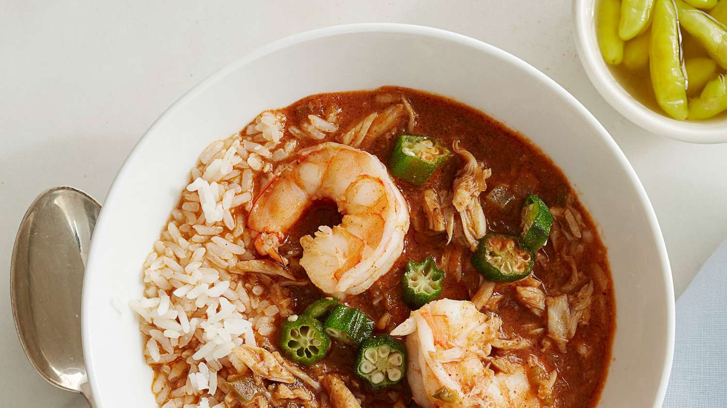 gumbo shrimp okra peppers