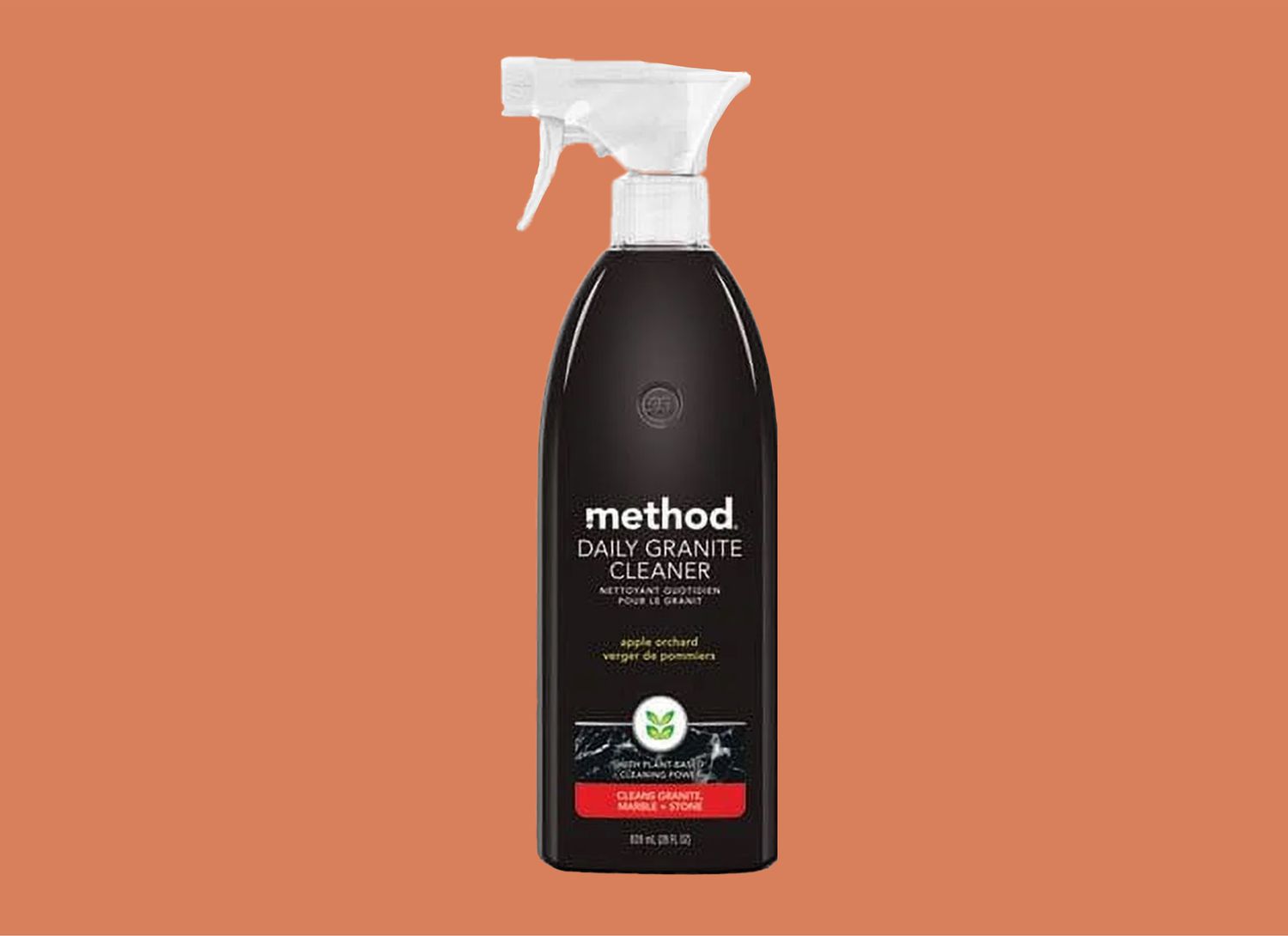 Method Daily Granite Cleaner on an orange background