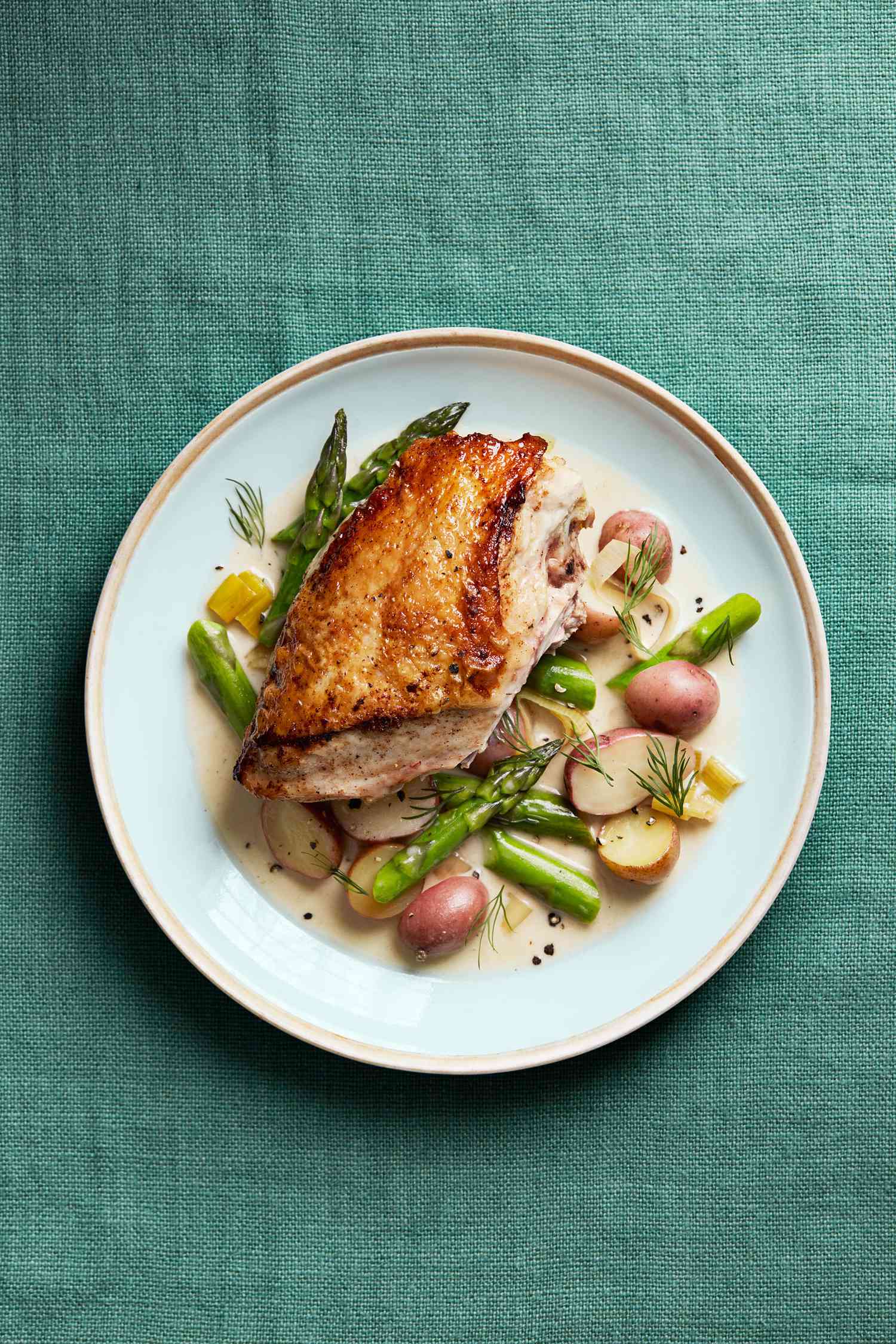 creamy asparagus chicken