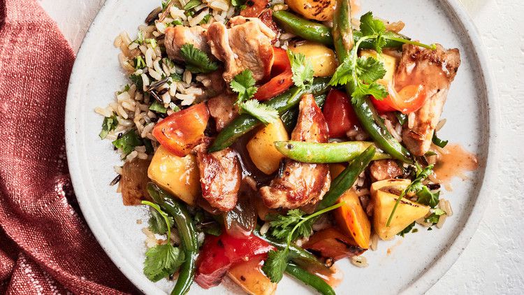 pork and pineapple stir fry